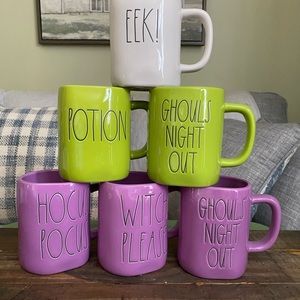 Rae Dunn Halloween Mugs (all 6)